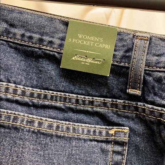 14P Eddie Bauer Jean capris NWT - Picture 2 of 4
